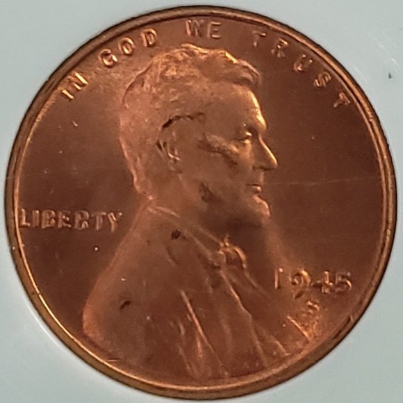1945-S Wheat Penny Graded MS67 RD - Picture 2 of 5